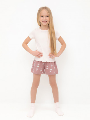 Пижама для девочки, артикул: К 1596, цвет: розовый