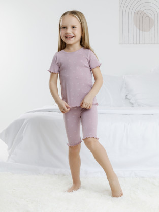 Пижама для девочки, артикул: К 1632, цвет: фиолетовый