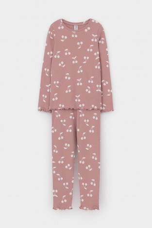 Пижама для девочки, артикул: К 1618-1, цвет: розовый
