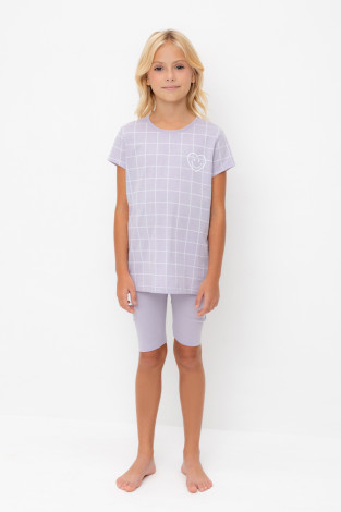 Пижама для девочки, артикул: К 1641, цвет: фиолетовый