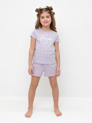 Пижама для девочки, артикул: К 1642, цвет: фиолетовый