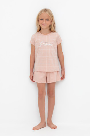 Пижама для девочки, артикул: К 1642, цвет: розовый