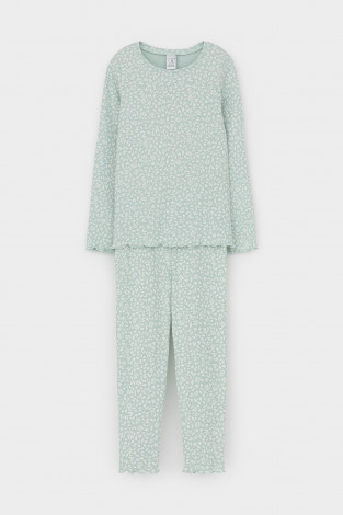 Пижама для девочки, артикул: К 1618-1, цвет: голубой