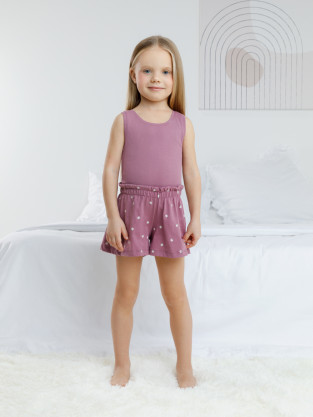 Пижама для девочки, артикул: К 1649, цвет: фиолетовый
