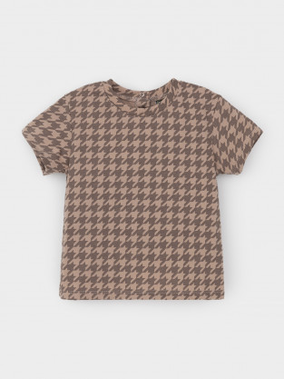 Футболка для девочки, артикул: КП 302287, цвет: бежевый