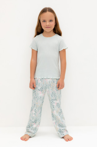 Пижама для девочки, артикул: К 1636, цвет: светло-серый5