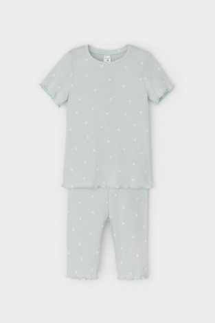 Пижама для девочки, артикул: К 1632, цвет: светло-серый5 - 2 фото