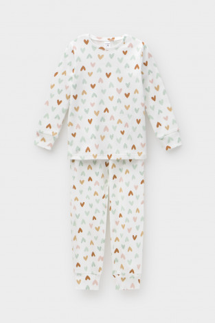 Пижама для девочки, артикул: К 1552/24, цвет: сахар - 2 фото