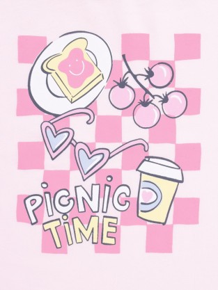 Футболка для девочки, артикул: КР 302931, цвет: светло-розовый - 2 фото