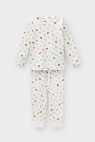 Пижама для девочки, артикул: К 1561, цвет: сахар - 2 фото