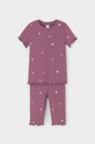 Пижама для девочки, артикул: К 1632, цвет: фиолетовый - 2 фото