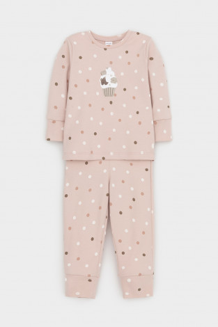 Пижама для девочки, артикул: К 1621, цвет: розовый - 2 фото