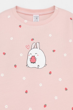 Пижама для девочки, артикул: К 1581, цвет: розовый - 2 фото