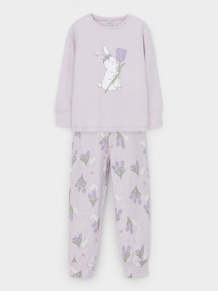 Пижама для девочки, артикул: К 1541, цвет: фиолетовый