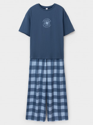Пижама для девочки, артикул: МП 1657-1, цвет: синий - 2 фото