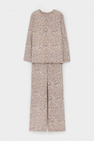 Пижама для девочки, артикул: К 1622, цвет: бежевый - 2 фото