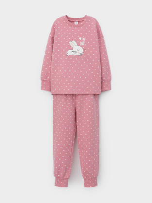 Пижама для девочки, артикул: К 1581/24, цвет: розовый - 2 фото