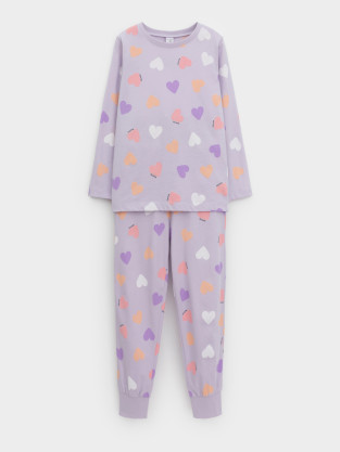 Пижама для девочки, артикул: К 1561, цвет: фиолетовый - 2 фото