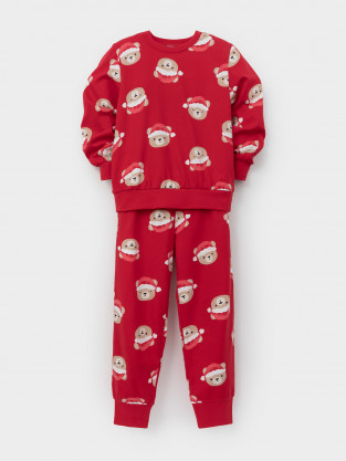 Пижамы, артикул: К 1663, цвет: красный - 2 фото