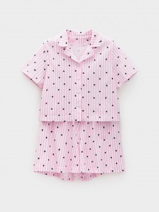 Пижама для девочки, артикул: МП 1667, цвет: розовый - 2 фото