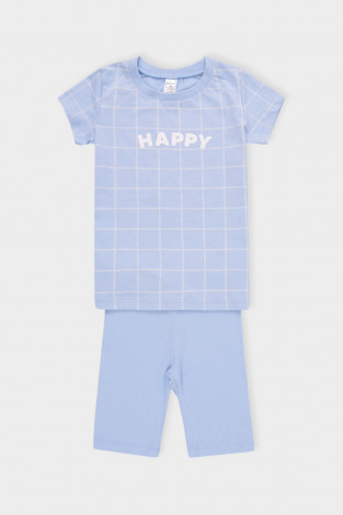 Пижама для девочки, артикул: К 1643, цвет: светло-голубой - 2 фото