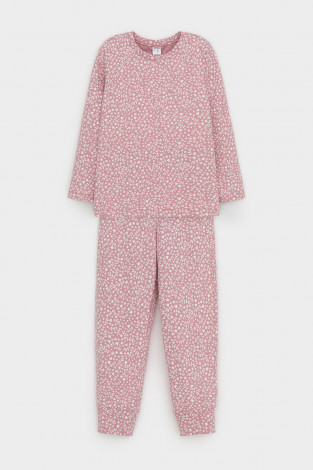 Пижама для девочки, артикул: К 1561, цвет: розовый - 2 фото