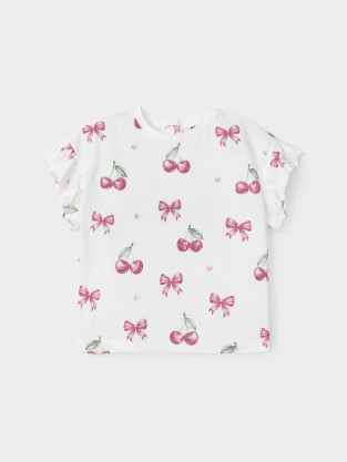 Футболка для девочки, артикул: КР 302959, цвет: сахар - 2 фото