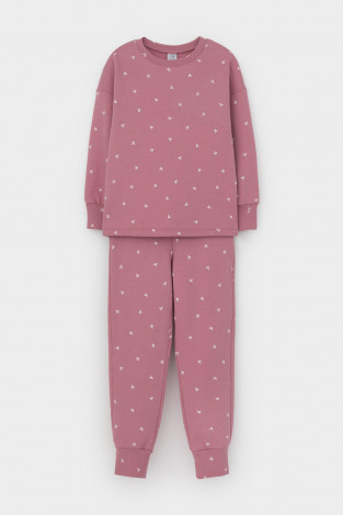 Пижама для девочки, артикул: К 1581, цвет: розовый - 2 фото