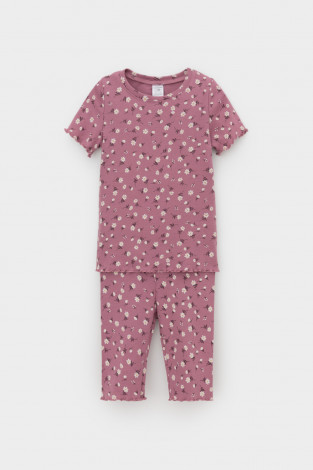 Пижама для девочки, артикул: К 1632, цвет: фиолетовый - 2 фото