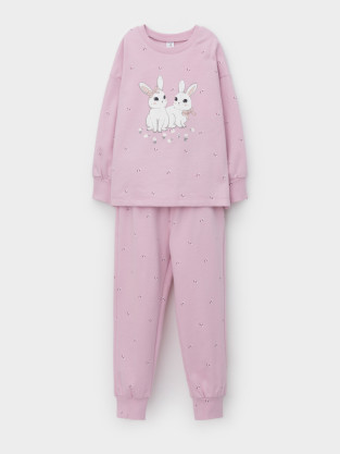 Пижама для девочки, артикул: К 1581, цвет: розовый