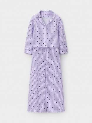 Пижама для девочки, артикул: МП 1668, цвет: фиолетовый - 2 фото