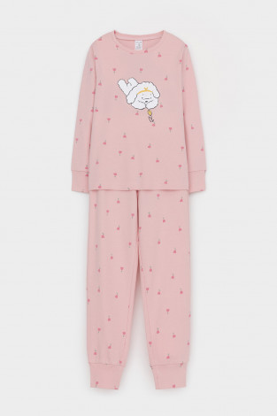 Пижама для девочки, артикул: К 1621, цвет: розовый - 2 фото