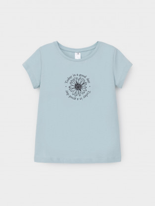 Футболка для девочки, артикул: КП 302763, цвет: голубой - 2 фото