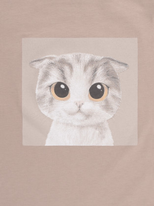 Пижама для девочки, артикул: К 1647-1, цвет: бежевый - 2 фото