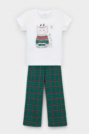 Пижама для девочки, артикул: К 1640, цвет: светло-розовый - 2 фото