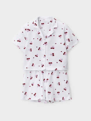 Пижама для девочки, артикул: МП 1667, цвет: белый - 2 фото