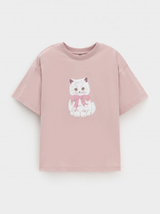 Футболка для девочки, артикул: КР 302809, цвет: розовый - 2 фото