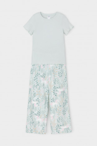 Пижама для девочки, артикул: К 1636, цвет: светло-серый5 - 2 фото