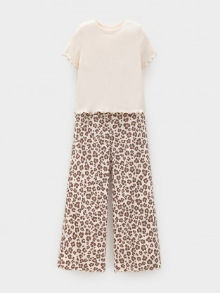 Пижама для девочки, артикул: МП 1669, цвет: светло-розовый - 2 фото