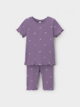 Пижама для девочки, артикул: К 1632, цвет: фиолетовый - 2 фото