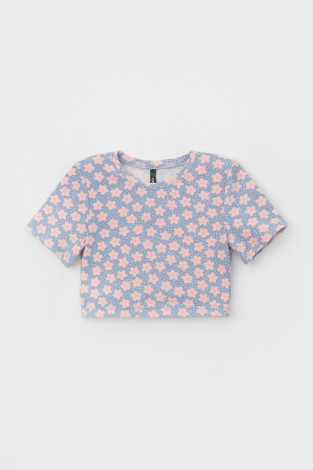 Футболка для девочки, артикул: КР 302459, цвет: светло-голубой - 2 фото