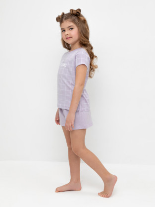 Пижама для девочки, артикул: К 1642, цвет: фиолетовый - 2 фото