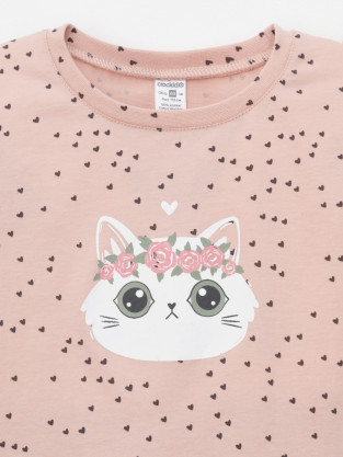 Пижама для девочки, артикул: К 1637, цвет: розовый - 2 фото