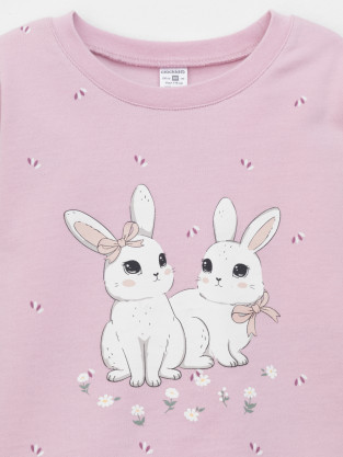 Пижама для девочки, артикул: К 1581, цвет: розовый - 2 фото