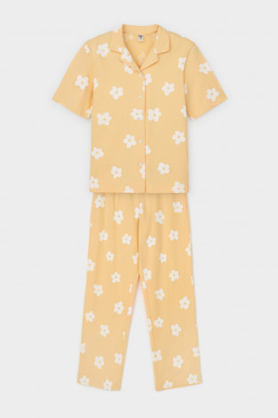 Пижамы для девочки, артикул: КБ 2829, цвет: желтый - 2 фото
